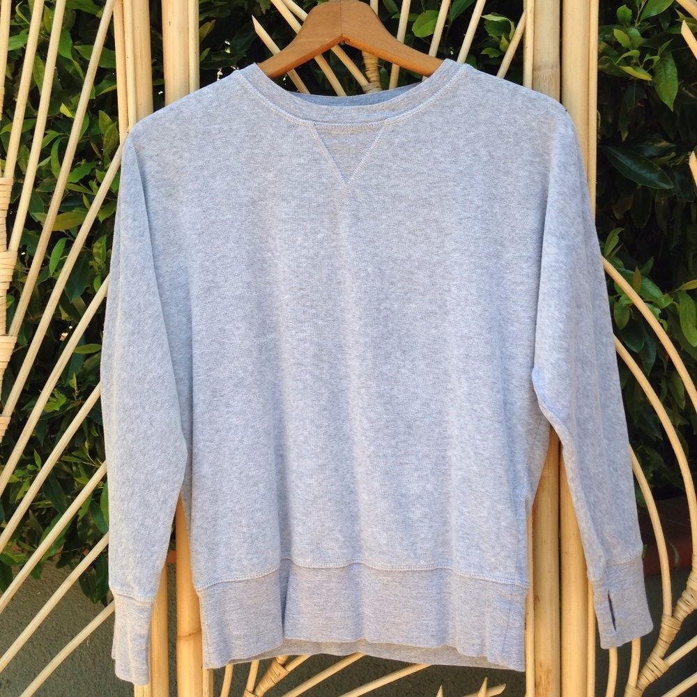 Girls Gray Z by Zelle Velour Batwing Shirt